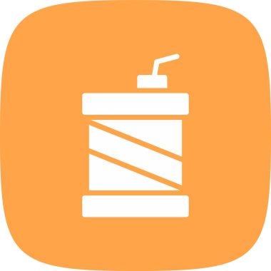 Meyve Suyu Basit Simgesi, Vektör İllüstrasyonu