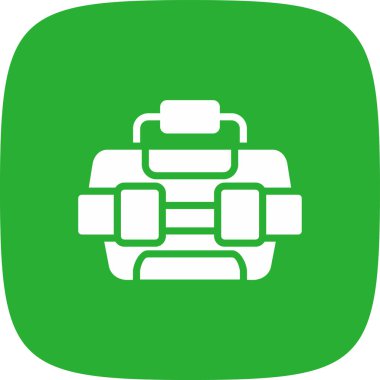 Soğutucu Basit Simgesi, Vektör İllüstrasyonu