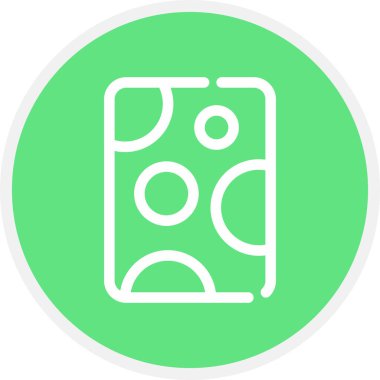 Sünger Çizgisi Çemberi Basit Simge, Vektör Resimleri