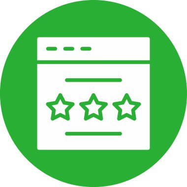 derecelendirme web simgesi vektör çizimi