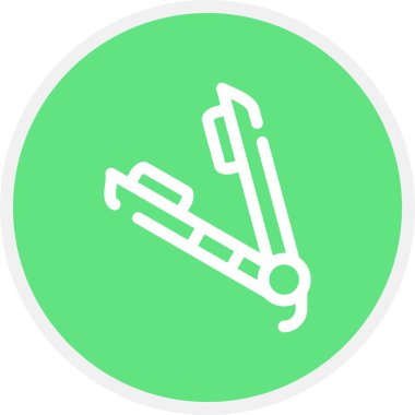 Saç düzleştirici Satır Çemberi Basit Simge, Vektör Resimleri