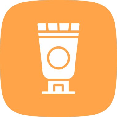 Güneş kremi simgesi, vektör illüstrasyonu