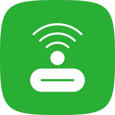 WiFi basit simgesi, vektör çizim