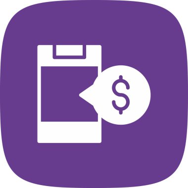 Bir torba simgesinin vektör illüstrasyonu