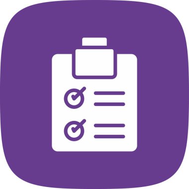 Denetim listesi basit simgesi, vektör çizim