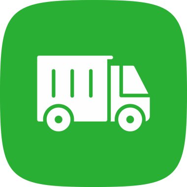 Kişisel ve ticari kullanım için kamyon vektör simgesi simgesi vektör çizimi..