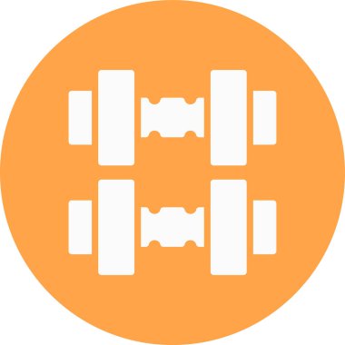 Bir spor salonu simgesinin vektör çizimi