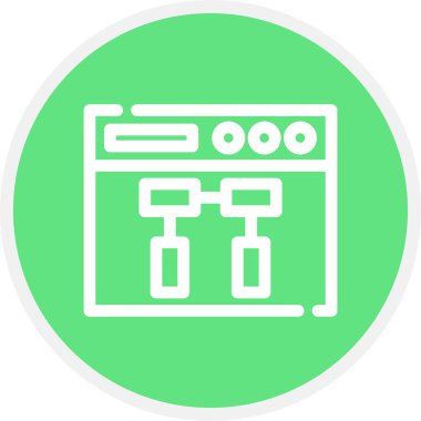 Durum Haritası Çemberi Basit Simge, Vektör Resimleri