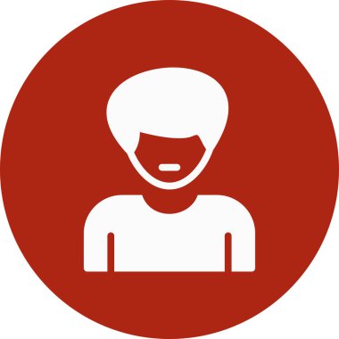 Bir erkek avatarın vektör çizimi