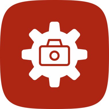 Yapılandırma Kamerası Basit Simge, Vektör Resimleri