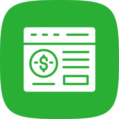 Çevrimiçi Bağış basit simgesi, vektör illüstrasyonu