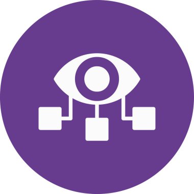 Modern göz simgesinin vektör illüstrasyonu