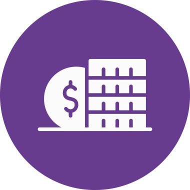 İş ve finans ikonu. Basit resimleme