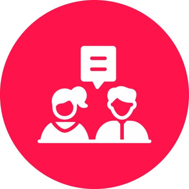 Çemberdeki bir grup insanın vektör çizimi