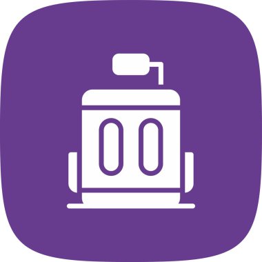 Seyahat Bavulu Basit Simge, Vektör İllüstrasyonu