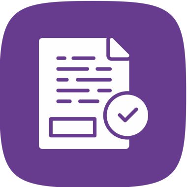 Kabul Basit Simgesi, Vektör İllüstrasyonu