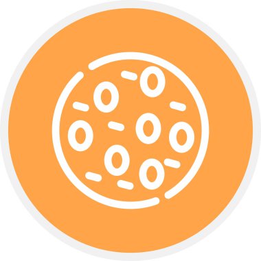 Hiperglisemi Çizgi Çemberi Basit Simge, Vektör Resimleri