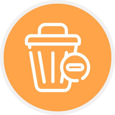 Satır Çemberi Basit Simge, Vektör Resmini Sil