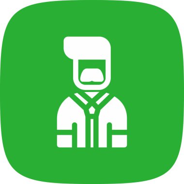 Erkek Profesör Basit Simge, Vektör İllüstrasyonu