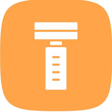 ustura basit simgesi, vektör çizim