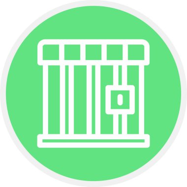 Kafes Satırı Çemberi Basit Simge, Vektör Resimleri