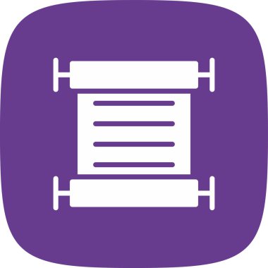 Parşömen Simgesi, Vektör İllüstrasyonu