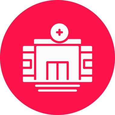 Hastane Simgesi Vektör İllüstrasyonu