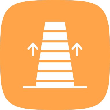 Yürüyen merdiven Basit Simge, Vektör İllüzyonu