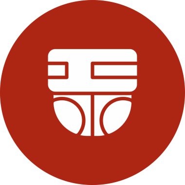 Koruma simgesi için illüstrasyon maskesi