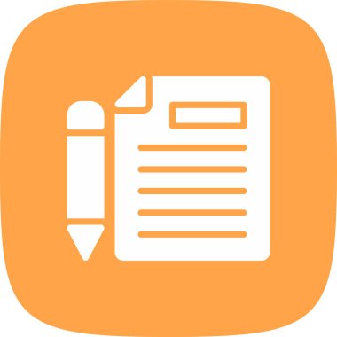 Belge. Web simgesi basit illüstrasyon