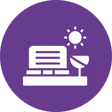 Modern eğitim ikonunun vektör illüstrasyonu