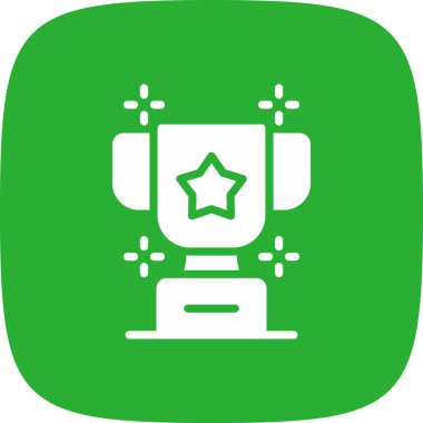 Kupa basit simgesi, vektör çizim