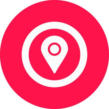 konum simgesi vektör illüstrasyonu