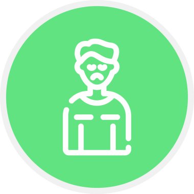 Kederli Hat Çemberi Basit Simge, Vektör İllüstrasyonu