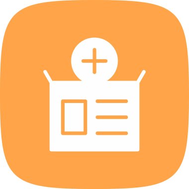 Tıbbi Ürünler Basit Simge, Vektör İllüstrasyonu