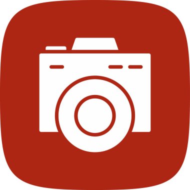 kamera basit simgesi, vektör çizim