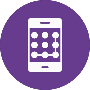 Cep telefonu. Web simgesi basit illüstrasyon.