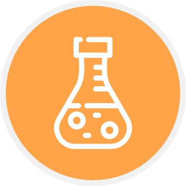 Kimyasal Satır Çemberi Basit Simge, Vektör Resimleri