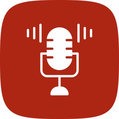 Ses Akımı Basit Simgesi, Vektör İllüstrasyonu