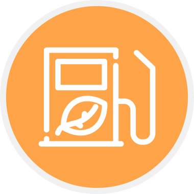 Yakıt Hattı Çemberi Basit Simge, Vektör Resimleri