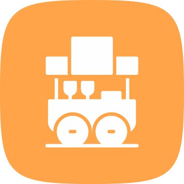 Gıda basit simgesi, vektör çizim