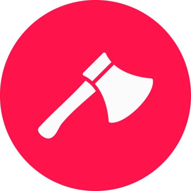 Moda Biçimli Axe Simgesi İzole Arkaplan