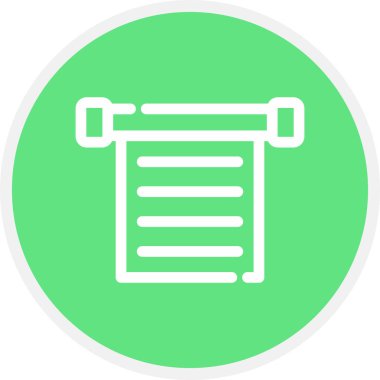 Satır Çemberi Basit Simge, Vektör Resmini Kaydır