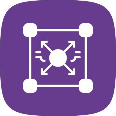 Contour Basit Simge, Vektör İllüstrasyonu