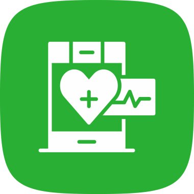 Tıbbi Aygıtlar Basit Simge, Vektör İllüstrasyonu