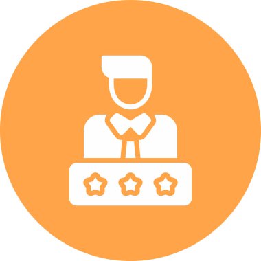 Bir yıldız simgesinin vektör illüstrasyonu