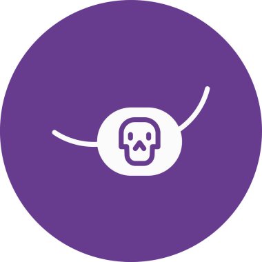 vektör illüstrasyonu, kafatası simgesi tasarımı