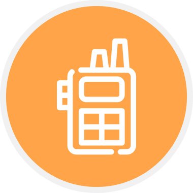 Telsiz Hattı Çemberi Basit Simge, Vektör Resimleri