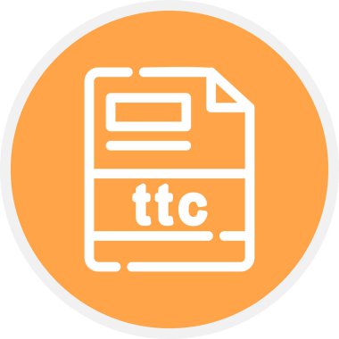 ttc Satır Çemberi Basit Simge, Vektör Resimleri