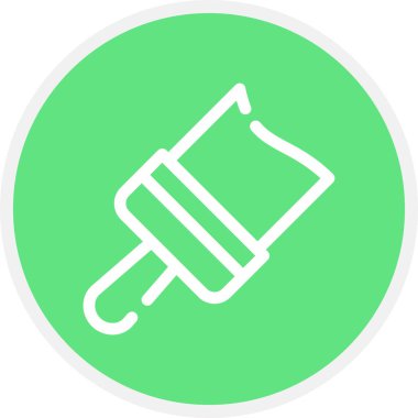 Fırça Çizgisi Çemberi Basit Simge, Vektör Resimleri